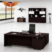 鸿业盛大办公家具稳重大气办公班台 黑橡木版式办公班台H80-0166 办公桌