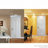 简约欧式白色雕刻门 手动复合实木平开门 隔音卧室木门整套门