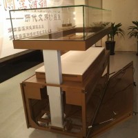 华艺恒辉 电动展示柜博物馆古董瓷器展示柜透明 电动开门展示柜**陈列柜 定制柜
