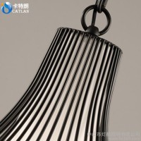 新中式铁艺餐厅灯笼灯仿古酒店茶楼复古工程装饰个性现代鸟笼吊灯