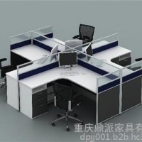 168款玻璃办公屏风桌,江北屏风桌,鼎派家具