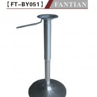 304拉丝吧椅不锈钢喇叭底座|酒吧椅前台椅升降旋转底座