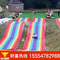 青春的身影 景区滑草车 旱雪滑道施工 仿真雪滑道 滑草场 彩虹滑雪滑道
